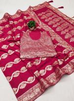Dola Silk Rani Festival Wear Weaving Saree